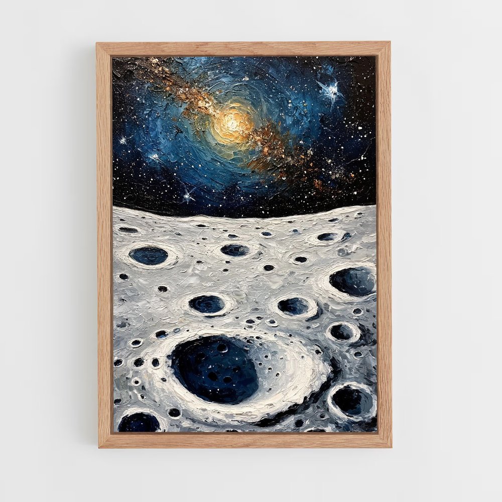 Poster Univers enchanteur artistique – affiche Art spatial (vue 4)